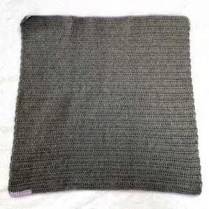 Handmade knitted baby blanket